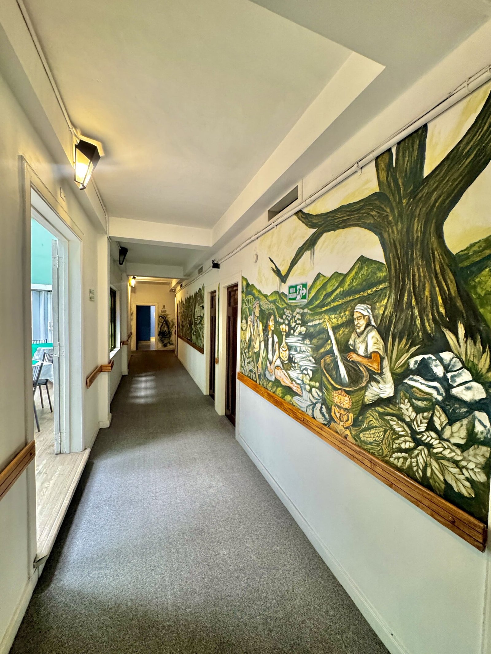 Pasillos del Hotel Escorial en Manizales